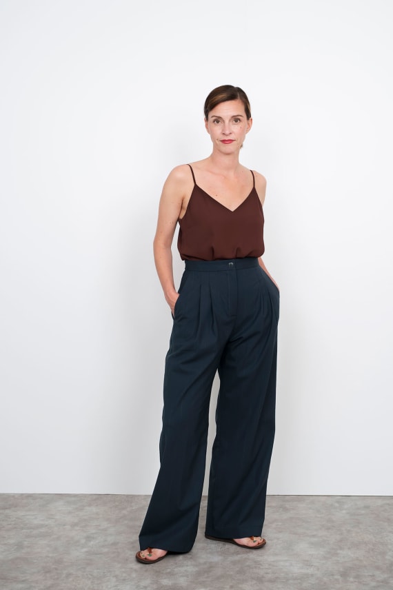 KAAVA HIGH-WAISTED TROUSERS valkoinen